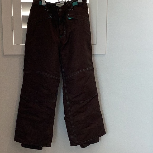 Cherokee Brown Snow Pants, Size Large 10/12, like new condition (see notes) - Picture 1 of 8